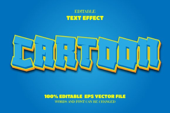 Download Cartoon Text, Editable Font Effect - Font effect Collection