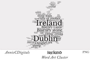 Download Ireland Word Art Cluster - Word Collection