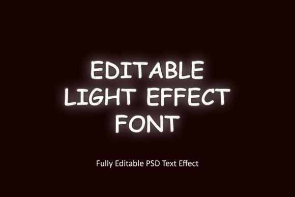 Download Editable Light Effect Font - Light effect Collection