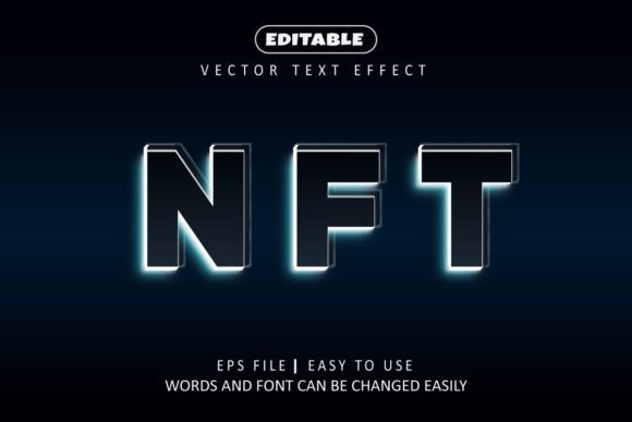 Download NFT Light Text Effect - Light text effect Collection