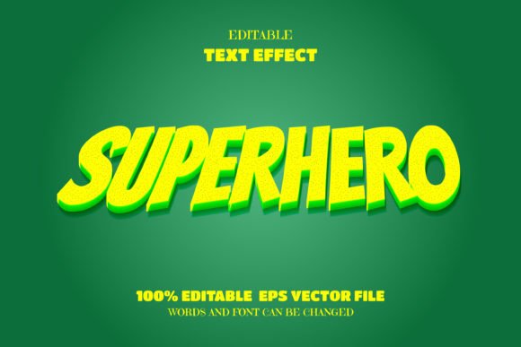 Download Super Hero, Editable Font Effect - Font effect Collection