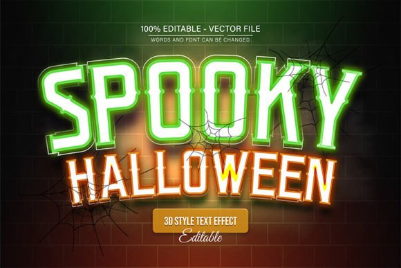 Download Spooky Halloween Light Text Effect - Light text effect Collection