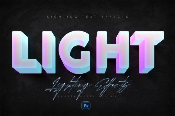 Download Double Light Text Effects - Light text effect Collection