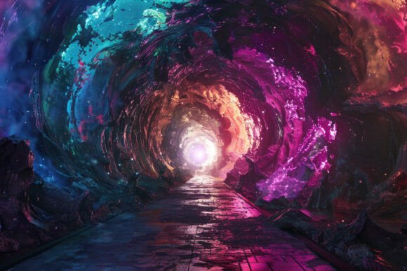 Download Colorful Tunnel Background Wallpaper - Wallpaper Collection