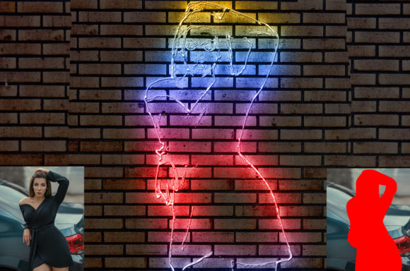 Download Neon Light Effect Photoshop Action - Light effect Collection