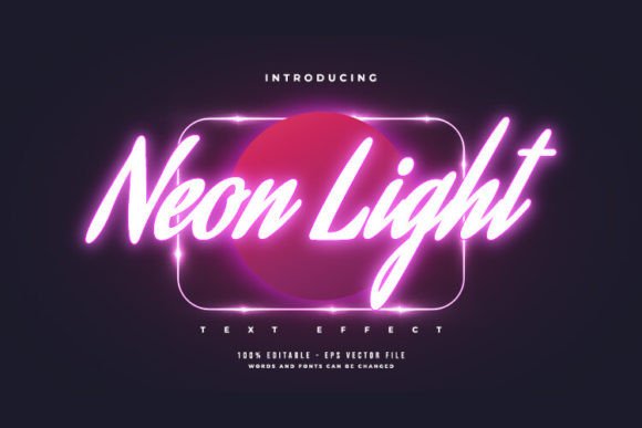 Download Glowing Purple Neon Light Text Effect - Light text effect Collection